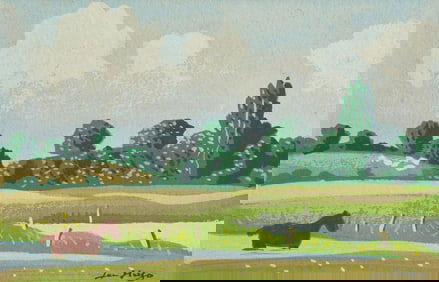 Jean Hugo (French, 1894-1984) Les Dombes, Vert