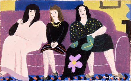 Jean Hugo (French, 1894-1984) Lauretta, Marie et Caroline