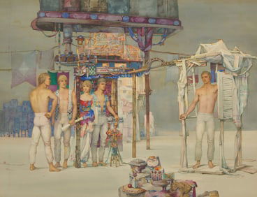 John B. Lear (American, 1910-2008) Figures, 1987