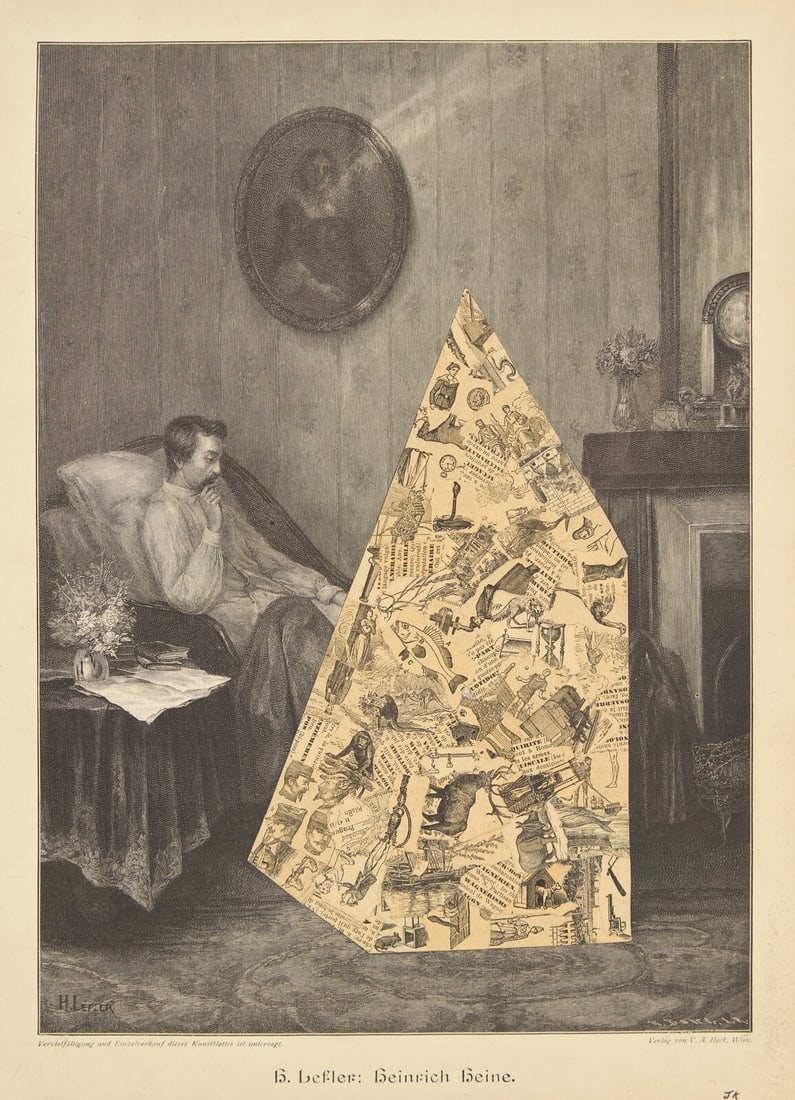 Jiri Kolár (Czech, 1914-2002) Heinrich Heine Collage, 1965 (1 of 3)