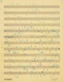 John Cage (American, 1912-1992) Études Australes, Piano Solo Book II, Transcriptions to Musical