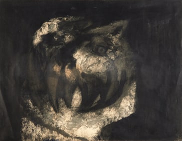 Rafael Coronel (Mexican, 1931-2019) Ferocious Cat, 1958