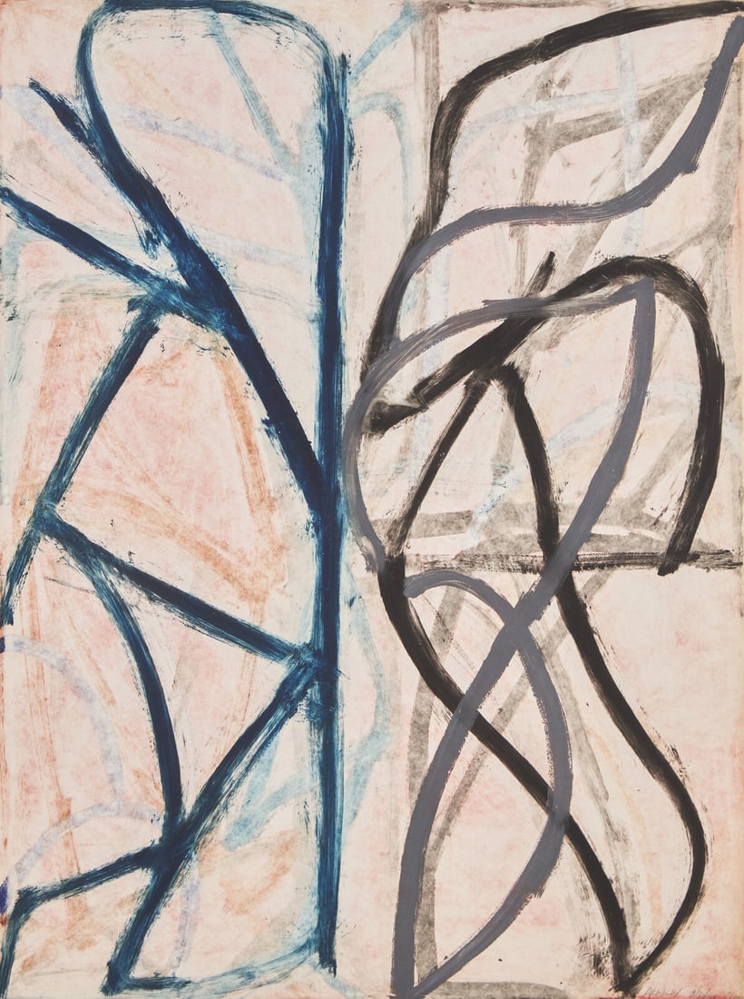 Charles Arnoldi (American, b. 1946) Untitled, 1990: Charles Arnoldi (American, b. 1946) Untitled, 1990 monotype - oil on paper signed ARNOLDI and dated 8/30/90 (lower right) 30 1/2 x 22 3/4 in. (77.5 x 57.8cm) The Collection of Sidney Rothberg, Philade