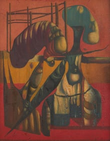 Leon Kelly (American, 1901-1982) Priest and Virgin of the Sun - Macchu Pichu, 1947