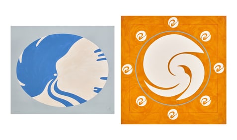Jack Youngerman (American, 1926-2020) Two Works: Orbit, 1981; together with Ukiyo-E, 1976 (2)