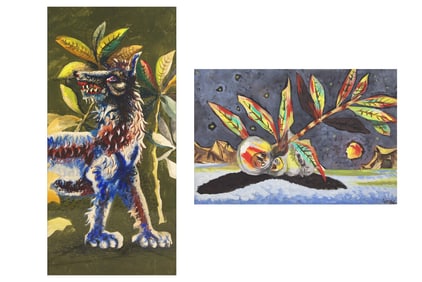 Jean Lurçat (French, 1892-1966) Two Works: Le Chien Bleu; together with Toujours à