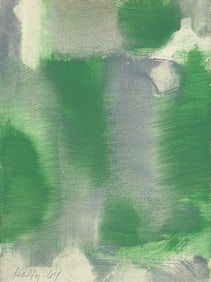 Carl Holty (American, 1900-1973) Green Gray, 1964