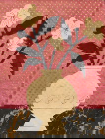 Jean Hugo (French, 1894-1984) Fleurs dans un Vase, 1958