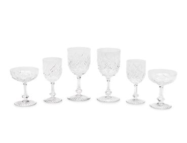 A Baccarat Colbert Stemware Service