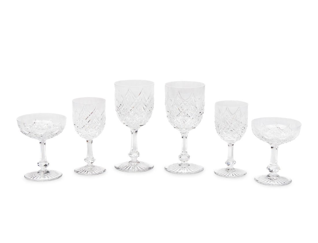 A Baccarat Colbert Stemware Service