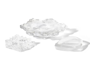 Three Lalique Table Articles