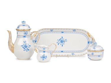 A Herend Chinese Bouquet Porcelain Coffee Set