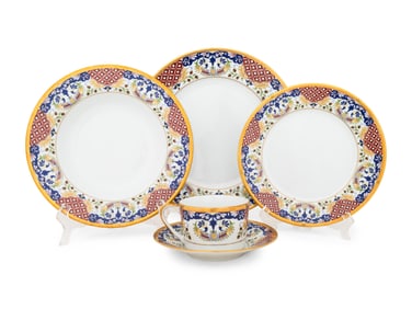 A Christian Dior Liberté Porcelain Dinner Service