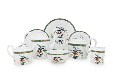 A Raynaud Limoges Porcelain Dinner Service