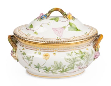 A Royal Copenhagen Flora Danica Porcelain Covered Tureen