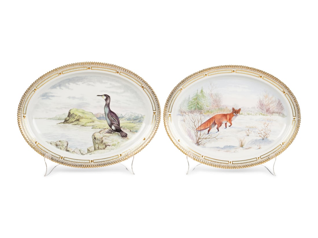 Two Royal Copenhagen Fauna Danica Porcelain Game Platters (1 of 7)