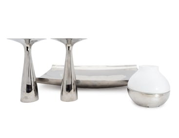 Seven Georg Jensen Stainless Steel Table Articles