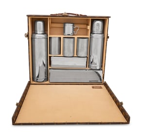 A Louis Vuitton Traveling Breakfast Case