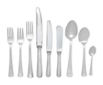 A Christofle Silver-Plate Flatware Service