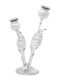 A Buccellati Silver Poppy-Form Double Caster