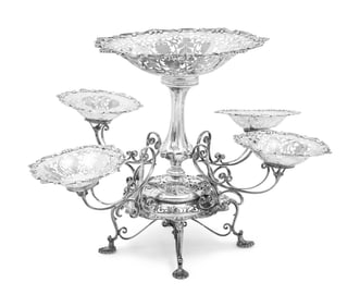 An Edward VII Silver Epergne