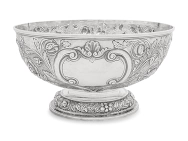 An English Silver Centerpiece Bowl