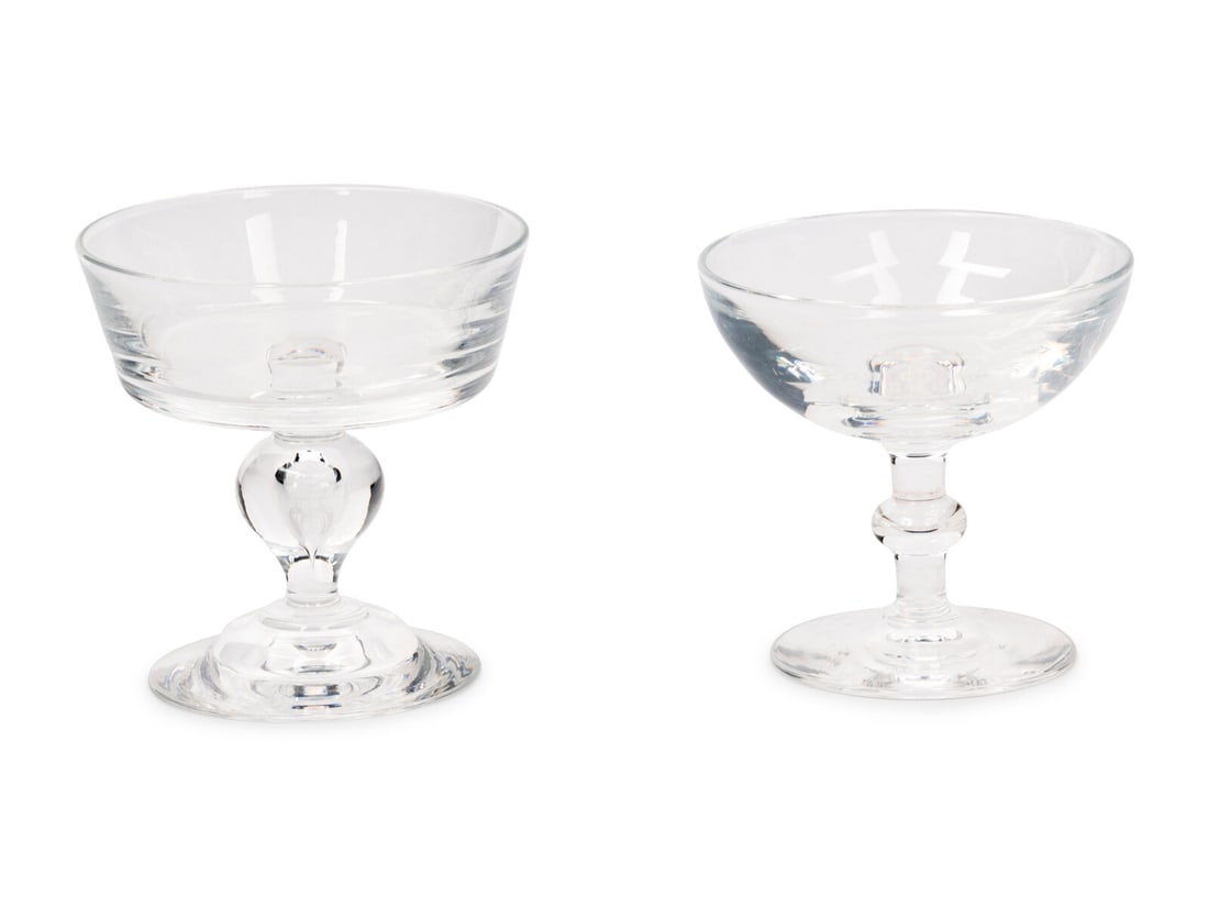 Two Sets of Steuben Coupe Glasses (1 of 4)