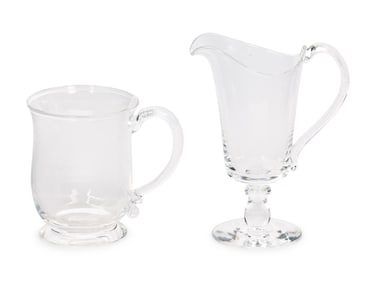 Two Steuben Glass Table Articles