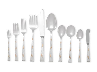 An American Silver Flatware Service