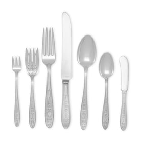 An American Silver Flatware Service