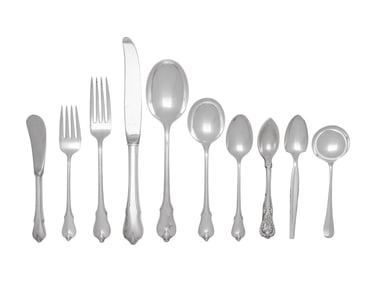 An American Silver Flatware Service