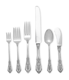 An American Silver Flatware Service