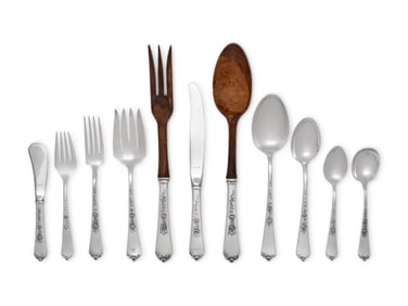 An American Silver Flatware Service