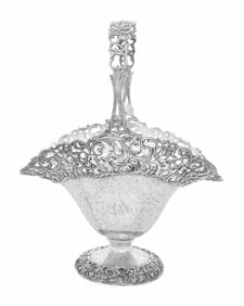 An American Silver Flower Basket
