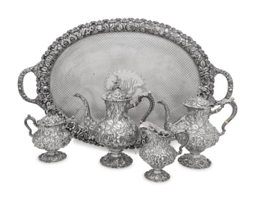 An American Silver Four-Piece Tea Service