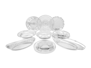 Twelve American Silver Serving Dishes