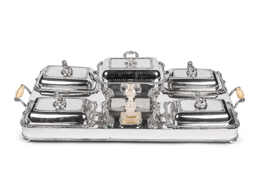 A Sheffield Silver-Plate Supper Service (1 of 3)