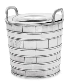 An English Silver-Plate Wine Cooler