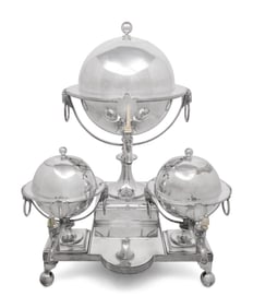 A English Silver-Plate Coffee and Tea Machine