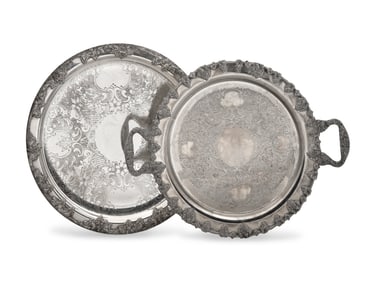 Three Silver-Plate Table Articles