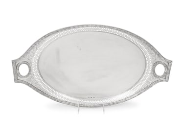 A Russian Silver Tray