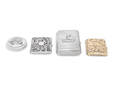 Four Chinese Export Silver Articles