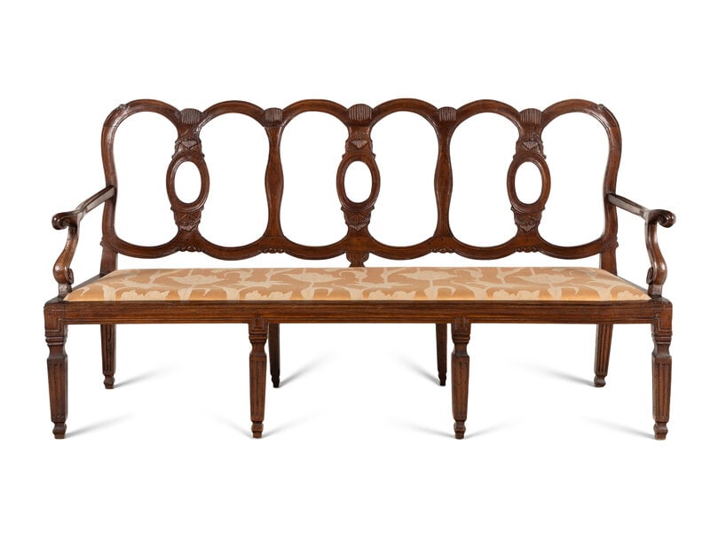 An Italian Walnut Settee (1 of 2)