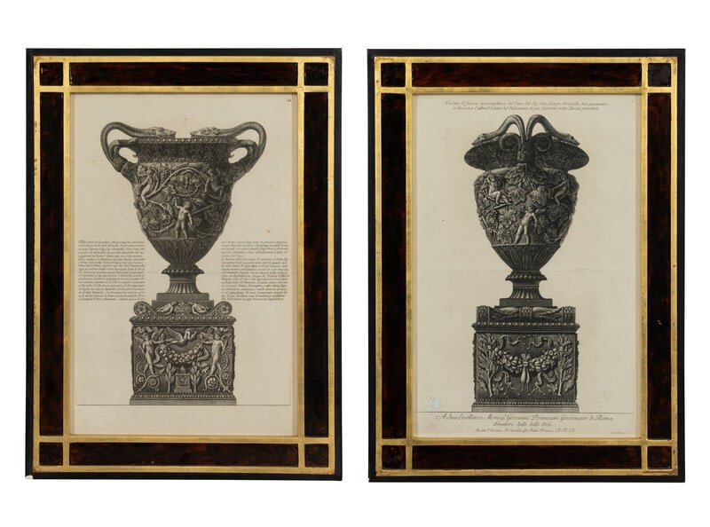 A Pair of Urn Engravings After Giovanni Piranesi  (1 of 3)