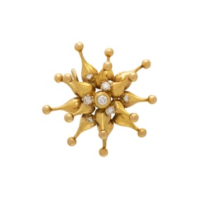 YELLOW GOLD AND DIAMOND PENDANT