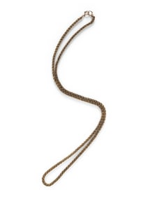 VICTORIAN, YELLOW GOLD LONG CHAIN NECKLACE