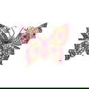 RUBY, DIAMOND, AND ROSE GOLD BUTTERFLY PENDANT BROOCH