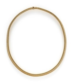YELLOW GOLD TUBOGAS NECKLACE