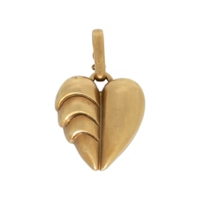 VAHE NALTCHAYAN, YELLOW GOLD HEART PENDANT