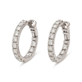DIAMOND HOOP EARRINGS